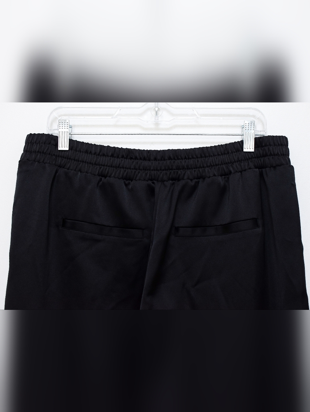 Spanx The Perfect Pant Satin Joggers Tapered High Rise Black Size XL Work Lounge - Picture 6 of 9